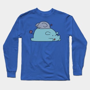 Little Rhino and Elephant Long Sleeve T-Shirt